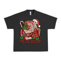 Pigment Black Tis The Season Christmas Cakes Truck Urban Heavy Tee - BundleAndBundleShop