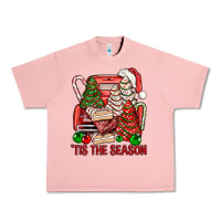 Salmon Tis The Season Christmas Cakes Truck Urban Heavy Tee - BundleAndBundleShop