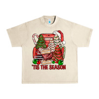 Sandshell Tis The Season Christmas Cakes Truck Urban Heavy Tee - BundleAndBundleShop