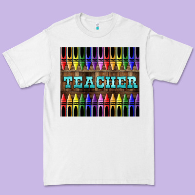Teacher Crayons Premium Tee Designed By Lillyallendesigns