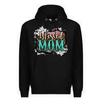 Black blessed mom Premium Hoodie - OliviaCreatesArt