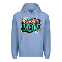 Colony Blue blessed mom Premium Hoodie - OliviaCreatesArt
