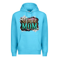 Ocean Blue blessed mom Premium Hoodie - OliviaCreatesArt