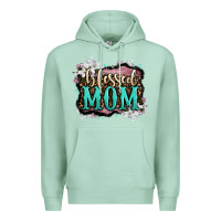 Seafoam blessed mom Premium Hoodie - OliviaCreatesArt