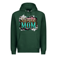 Sports Green blessed mom Premium Hoodie - OliviaCreatesArt