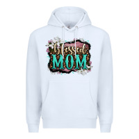 White blessed mom Premium Hoodie - OliviaCreatesArt