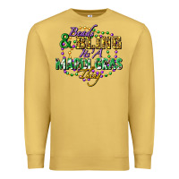 Antique Gold Beads and bling it's' a Mardi Gras thing Premium Sweatshirt - FaDigitalArtStudio