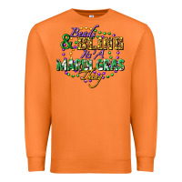 Carrot Beads and bling it's' a Mardi Gras thing Premium Sweatshirt - FaDigitalArtStudio