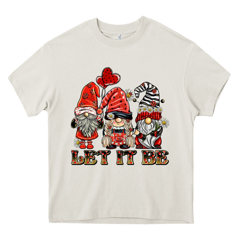 Let It Be Ladybug Gnomies Heavy Core Tee by BarkalooDesign | Teevron
