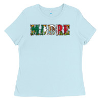 Baby Blue mexican flag madre Ladies Tee - Jasminsmagicworld