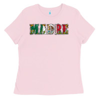 Bubblegum Pink mexican flag madre Ladies Tee - Jasminsmagicworld