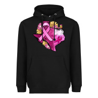 Black Texas Cancer Awareness map Heavyweight Hoodie - FaDigitalArtStudio
