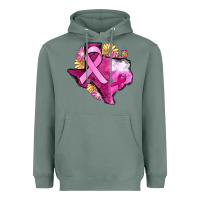 Sage Texas Cancer Awareness map Heavyweight Hoodie - FaDigitalArtStudio