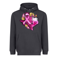 Texas Cancer Awareness Map Heavyweight Hoodie | Teevron