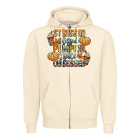 Sandshell stressed blessed pumpkin spice obsessed Zipper Hoodie - CowGirlArtShop