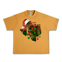 Peanut Butter Christmas Western Texas Map Urban Heavy Tee - BundleAndBundleShop