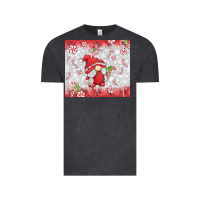 Vintage Black candy cane gnome Vintage Tee - MaliasSmallBusiness