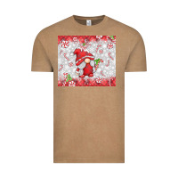 Vintage Coffee candy cane gnome Vintage Tee - MaliasSmallBusiness