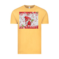 Vintage Mustard candy cane gnome Vintage Tee - MaliasSmallBusiness