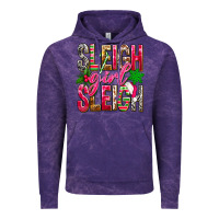 Cloud Purple Sleigh girl sleigh Vintage Hoodie - NancyCooperArtShop