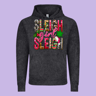 Sleigh Girl Sleigh Vintage Hoodie Designed By Nancycooperartshop