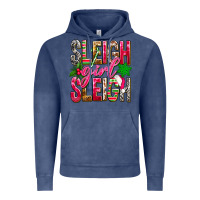 Vintage Denim Sleigh girl sleigh Vintage Hoodie - NancyCooperArtShop