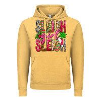 Vintage Mustard Sleigh girl sleigh Vintage Hoodie - NancyCooperArtShop