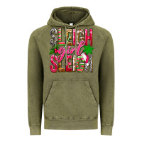 Vintage Olive Sleigh girl sleigh Vintage Hoodie - NancyCooperArtShop