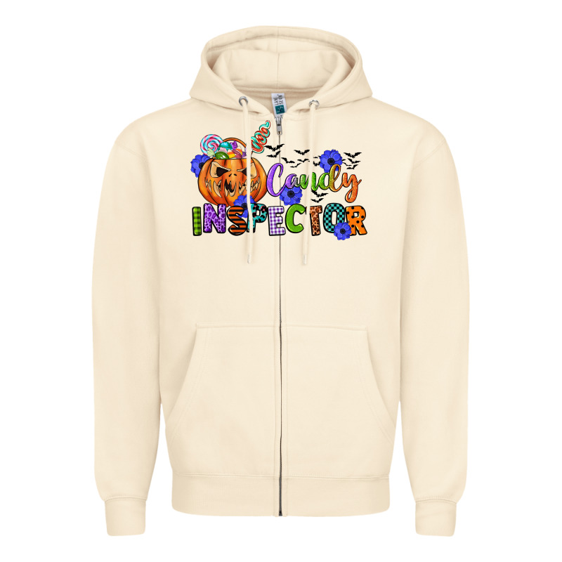 Candy Inspector Zipper Hoodie by CowGirlArtShop | Teevron