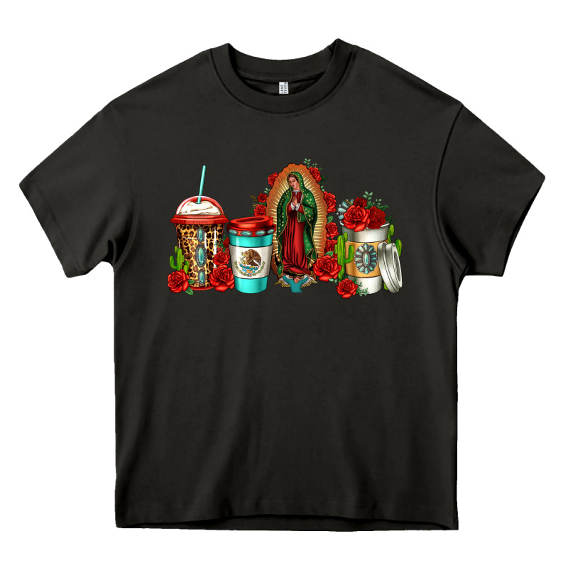 Lady Of Guadalupe Coffee Heavy Core Tee by Jasminsmagicworld | Teevron