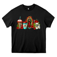 Black lady of guadalupe coffee Heavy Core Tee - Jasminsmagicworld