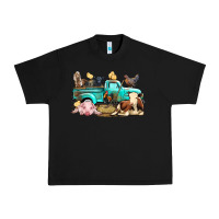 Black Farm Animals Truck Urban Heavy Tee - BundleAndBundleShop