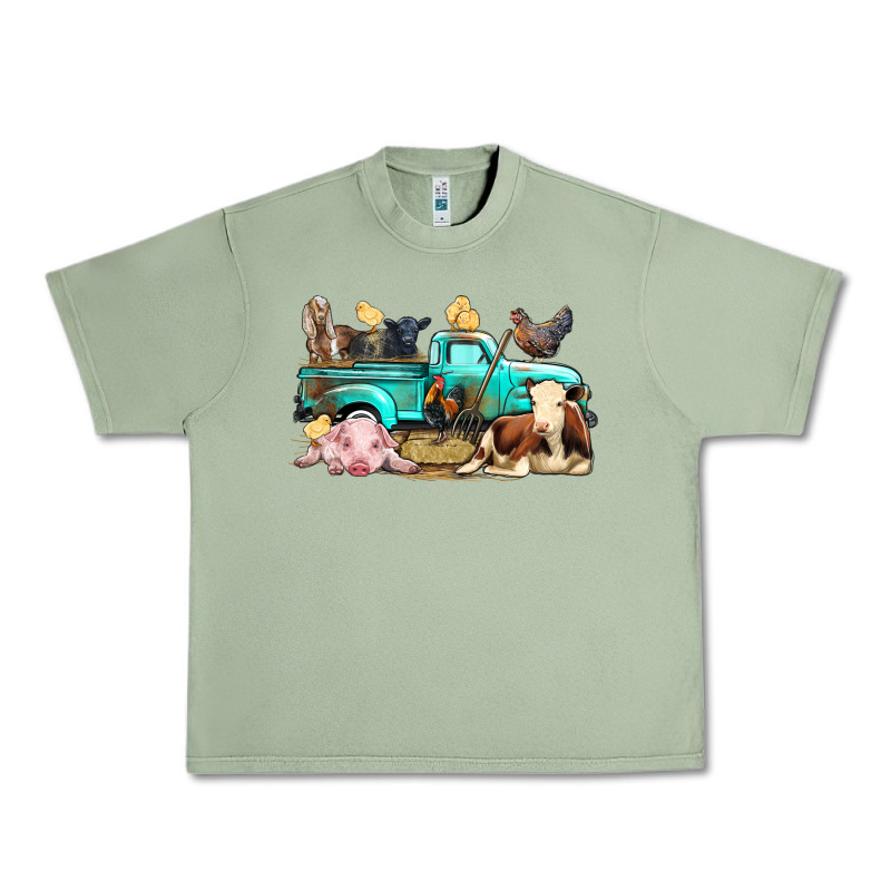 Farm Animals Truck Urban Heavy Tee by BundleAndBundleShop | Teevron