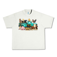Pistachio Farm Animals Truck Urban Heavy Tee - BundleAndBundleShop