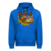 Cobalt Fall Vibes Urban Hoodie - CowhideDigitalArt