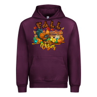 Mauve Wine Fall Vibes Urban Hoodie - CowhideDigitalArt