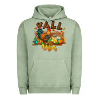 Pigment Oil Green Fall Vibes Urban Hoodie - CowhideDigitalArt