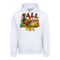 White Fall Vibes Urban Hoodie - CowhideDigitalArt