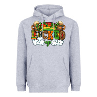 Heather Grey Let's get lucked up St. Patrick's Day Heavyweight Hoodie - OliviaCreatesArt