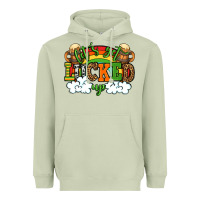 Matcha Let's get lucked up St. Patrick's Day Heavyweight Hoodie - OliviaCreatesArt