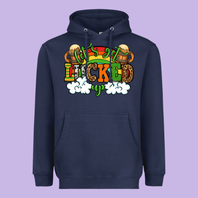 Let's Get Lucked Up St. Patrick's Day Heavyweight Hoodie Designed By Oliviacreatesart