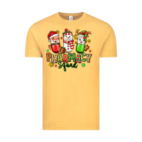 Vintage Mustard christmas pharmacy squad Vintage Tee - MaliasSmallBusiness
