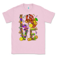 Bubblegum Pink Love Crawfish Mardi Gras Classic Tee - BundleAndBundleShop