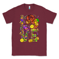 Burgundy Love Crawfish Mardi Gras Classic Tee - BundleAndBundleShop