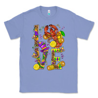 Colony Blue Love Crawfish Mardi Gras Classic Tee - BundleAndBundleShop