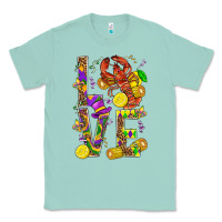 Love Crawfish Mardi Gras Classic Tee | Teevron