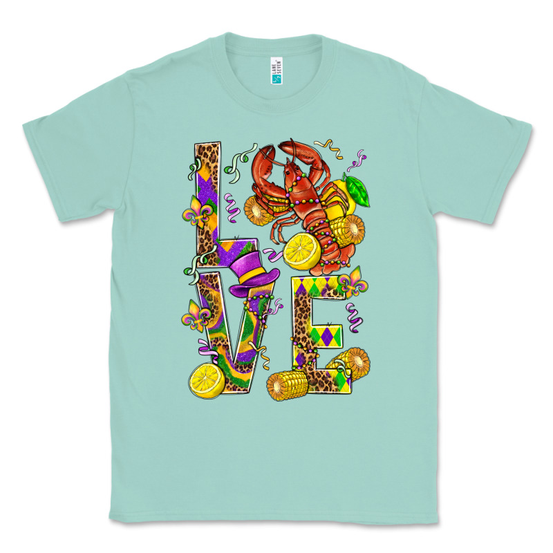 Love Crawfish Mardi Gras Classic Tee by BundleAndBundleShop | Teevron