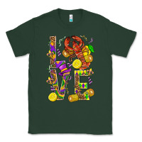 Sports Green Love Crawfish Mardi Gras Classic Tee - BundleAndBundleShop