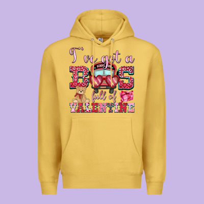 I've Got A Bus Full Of Valentine Premium Hoodie Designed By Oliviacreatesart