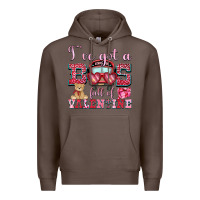 Coffee i've got a bus full of valentine Premium Hoodie - OliviaCreatesArt